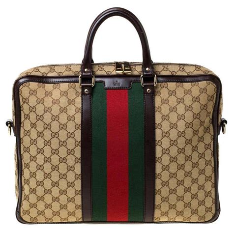 gucci briefcase vintage|vintage gucci attache case.